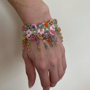 Floral hand crafted bracelet
